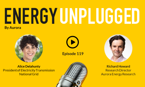 Poster for National Grid Electricity Transmission's Energy Unplugged podcast, episode 119