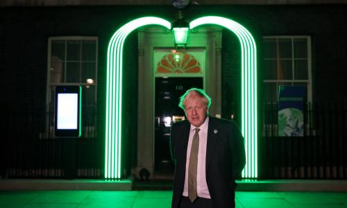 Green Light Signal Downing Street - Boris Johnson