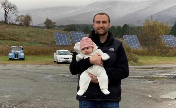 National Grid's Ryan Cote on a solar farm for green collar jobs story about driving electric