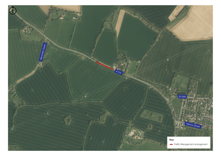 A134 works plan