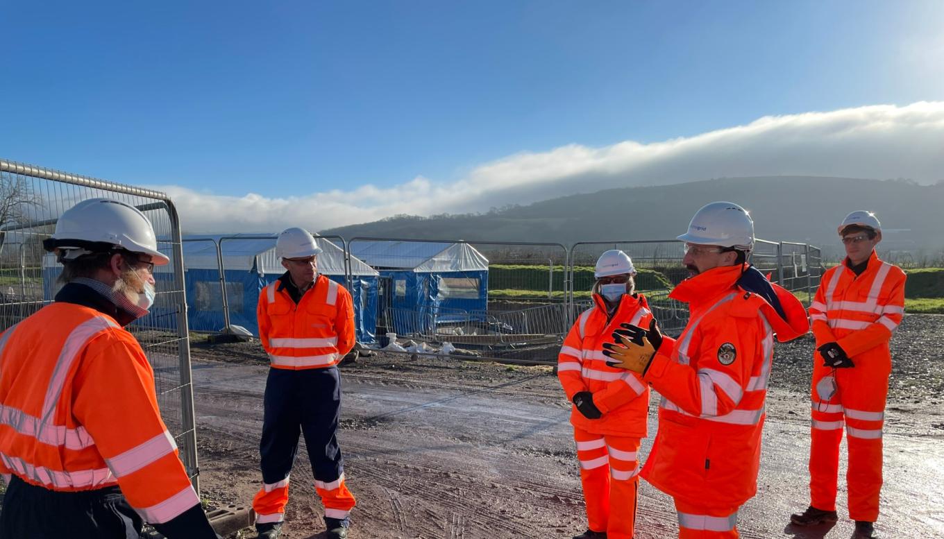 HCP - AONB team visits project