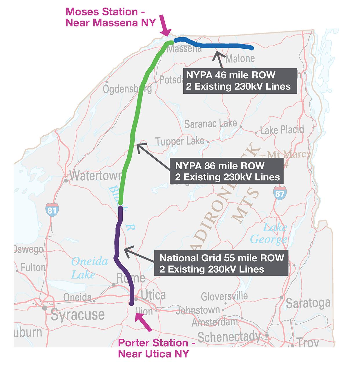 transmissionprojectmap.jpg Map showing existing power lines between Moses Station and Porter Station in New York state