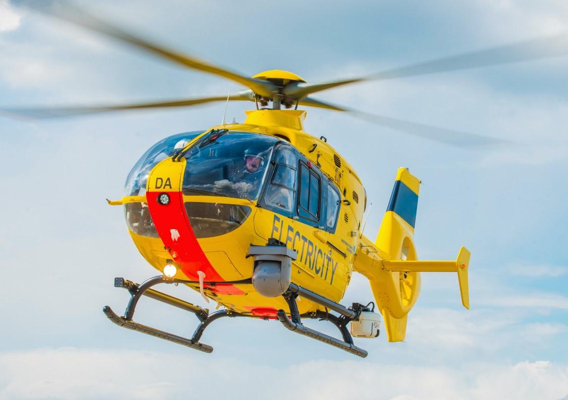 National Grid distribution helicopters 1.jpg National Grid Electricity Distribution helicopter in the air