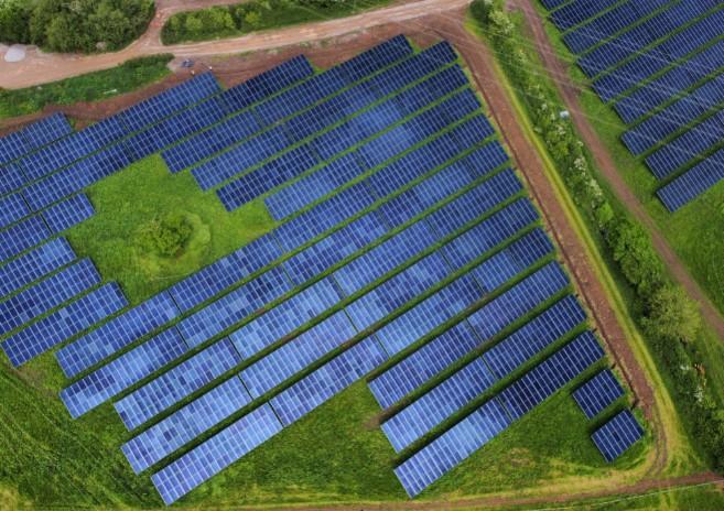 Larks Green solar farm Iron Acton